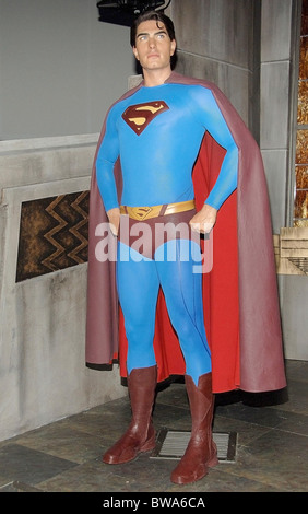 Madame Tussauds Dévoilement de Superman Returns cire figure Banque D'Images