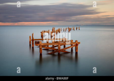 Ancienne jetée à Swanage Banque D'Images