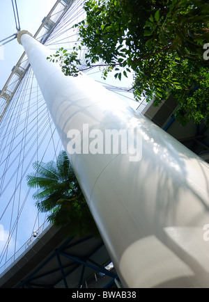 Partie de la Singapore Flyer, la plus grande roue du monde Banque D'Images