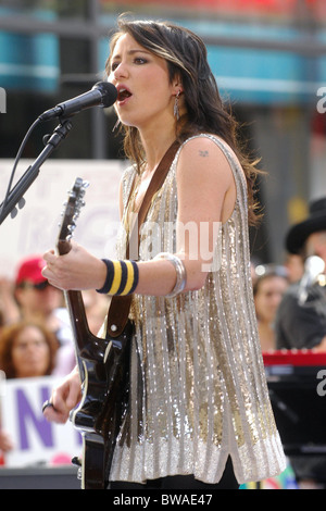 NBC Today Show Concert avec KT Tunstall Banque D'Images