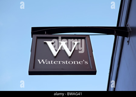 Waterstones signe. Banque D'Images