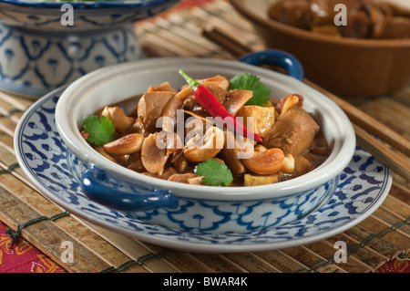 Poulet au curry Massaman thaï Thaïlande Banque D'Images