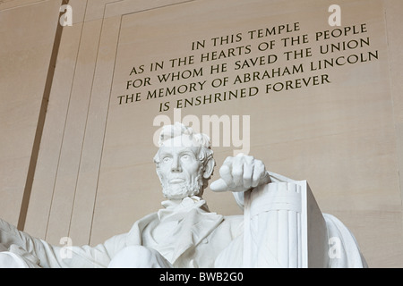 Lincoln Memorial, Washington DC, USA Banque D'Images