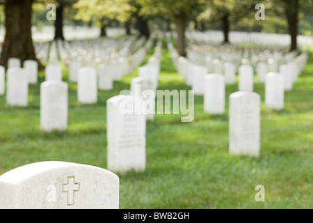 Le Cimetière National d'Arlington, Virginie, États-Unis Banque D'Images