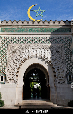 Grande Mosquée de Paris "Grande Mosquée de Paris, dans le 5ème arrondissement de Paris, Ille de France, image prise à l'automne 2010 Banque D'Images