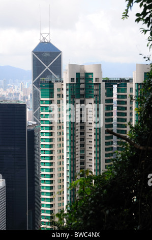 L'île de Hong Kong, photographié à partir de Victoria's Peak Banque D'Images