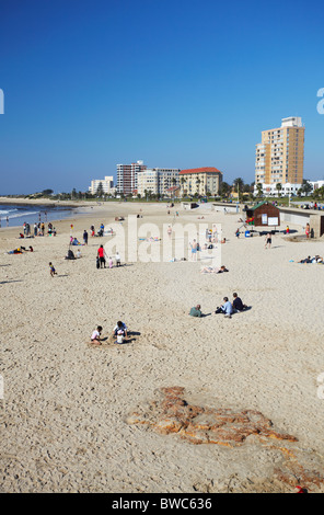 Plage de Hobie, Summerstrand, Port Elizabeth, Eastern Cape, Afrique du Sud Banque D'Images