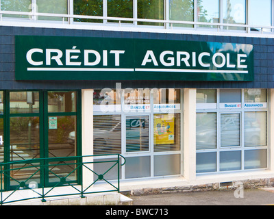 Branche de la banque française Crédit Agricole, France, Europe Banque D'Images