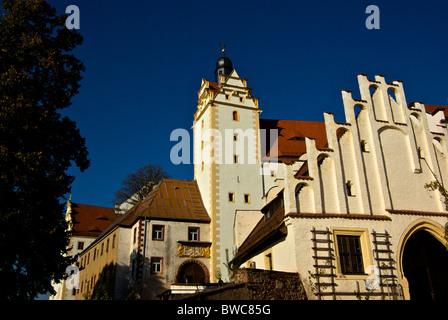 Le Château de Colditz où de hauts officiers alliés ont eu lieu lors de la DEUXIÈME GUERRE MONDIALE comme prisonniers de guerre à échapper à la prison de la preuve l'Oflag IV-C Banque D'Images