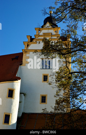 Le Château de Colditz où de hauts officiers alliés ont eu lieu lors de la DEUXIÈME GUERRE MONDIALE comme prisonniers de guerre à échapper à la prison de la preuve l'Oflag IV-C Banque D'Images