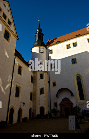 Le Château de Colditz où de hauts officiers alliés ont eu lieu lors de la DEUXIÈME GUERRE MONDIALE comme prisonniers de guerre à échapper à la prison de la preuve l'Oflag IV-C Banque D'Images