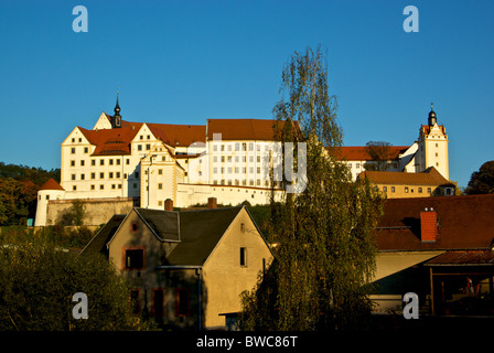 Le Château de Colditz où de hauts officiers alliés ont eu lieu lors de la DEUXIÈME GUERRE MONDIALE comme prisonniers de guerre à échapper à la prison de la preuve l'Oflag IV-C Banque D'Images