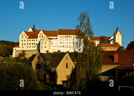 Le Château de Colditz où de hauts officiers alliés ont eu lieu lors de la DEUXIÈME GUERRE MONDIALE comme prisonniers de guerre à échapper à la prison de la preuve l'Oflag IV-C Banque D'Images