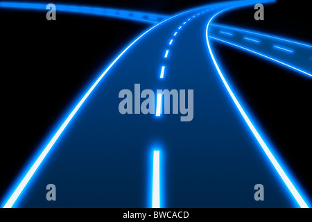 Rougeoyant bleu la plus proche. Banque D'Images