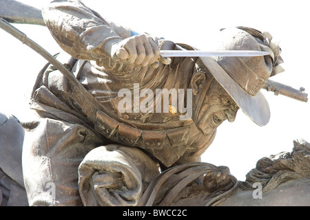 À l'Australian Horse statue dans le parc du soldat australien à Beer-sheva (Beer-sheva) un mémorial de la Première Guerre mondiale Banque D'Images