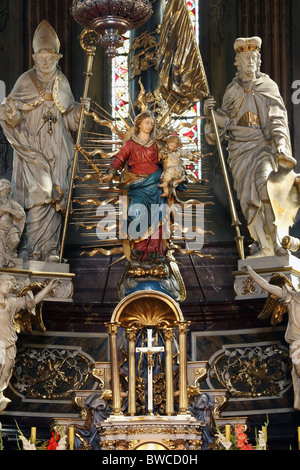 Cathédrale gothique de Ss. Stanislav et Vaclav. Swidnica, Basse Silésie, Pologne. Banque D'Images
