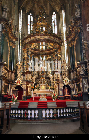 Cathédrale gothique de Ss. Stanislav et Vaclav. Swidnica, Basse Silésie, Pologne. Banque D'Images
