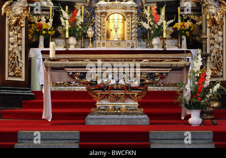 Cathédrale gothique de Ss. Stanislav et Vaclav. Swidnica, Basse Silésie, Pologne. Banque D'Images