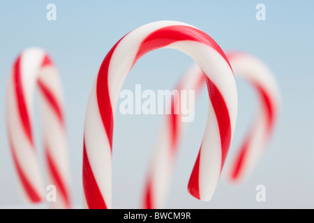 États-unis, Illinois, Metamora, Studio shot of candy canes Banque D'Images