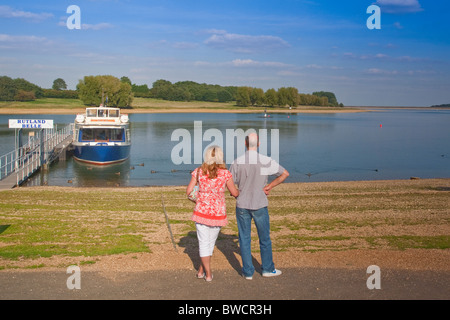 Le Rutland Belle approche cruiser passager Whitwell Rutland Water Banque D'Images