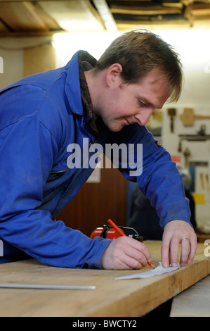 Paparwark les meubles et l'Ébénisterie atelier à Scalloway Ecosse Shetland Banque D'Images