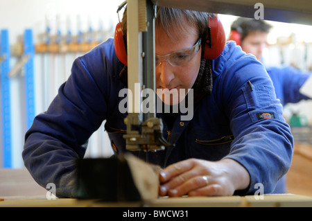 Paparwark les meubles et l'Ébénisterie atelier à Scalloway Ecosse Shetland Banque D'Images