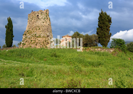 Église Saint Nicolas (13 siècle), Mesopotam, district Delvina, Albanie Banque D'Images