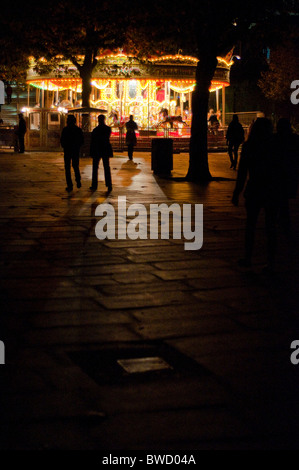 Carrousel de nuit Banque D'Images