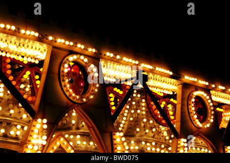 Carnaval de Noël lumières, Glastonbury, Somerset, England, UK Banque D'Images