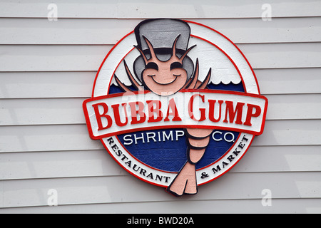 Bubba Gump Shrimp Company Logo, Californie Banque D'Images