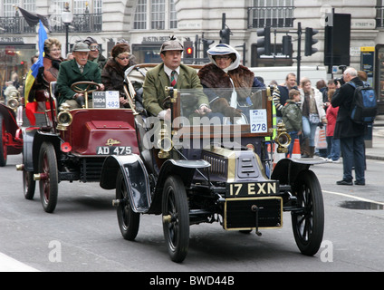 De Londres à Brighton Veteran car Run (LBVCR) Regent Street Londres Banque D'Images