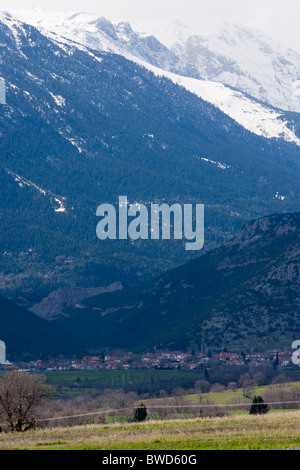 Giona sur la montagne, la Grèce centrale Banque D'Images