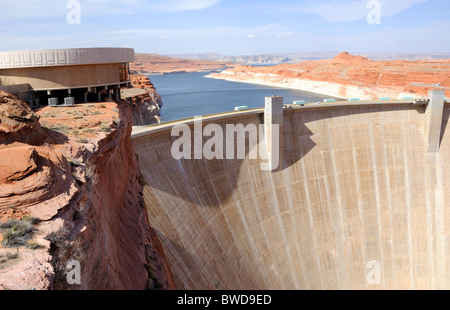 Barrage de Glen Canyon et le Lac Powell Banque D'Images