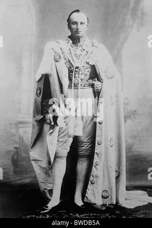 Vintage photo portrait c1900 de Lord Curzon (George Curzon, 1er marquis Curzon de Kedleston) en tant que vice-roi de l'Inde (1899 - 1905). Banque D'Images