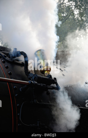 La dénonciation de la locomotive à vapeur 71000 Duc de Gloucester,Great Central Railway,Angleterre,UK Banque D'Images