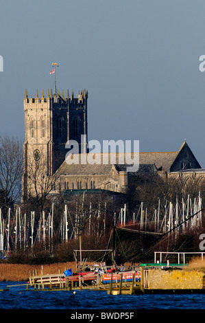 Christchurch Priory, Dorset, UK Janvier 2010 Banque D'Images