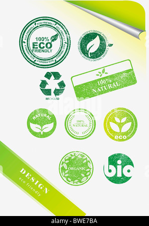 Eco friendly icons Banque D'Images