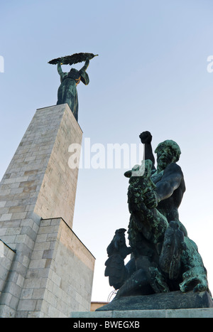 Statue de la liberté,Budapest, Hongrie Banque D'Images