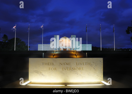 Le Mémorial Australien de la guerre à Canberra Banque D'Images