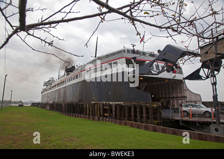 Le lac Michigan Car Ferry Banque D'Images