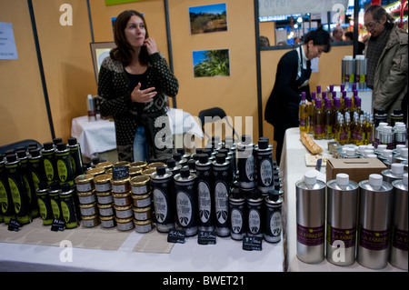 Paris, France, Festival de l'alimentation, l'huile d'Olive Française, décrochage 'papilles en Fête' Banque D'Images