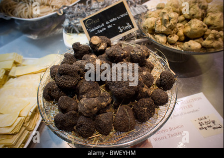 La truffe noire et blanche en vente chez Eataly à New York Banque D'Images