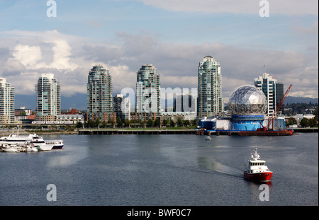 Le front de False Creek à Vancouver en Colombie-Britannique, Canada Banque D'Images