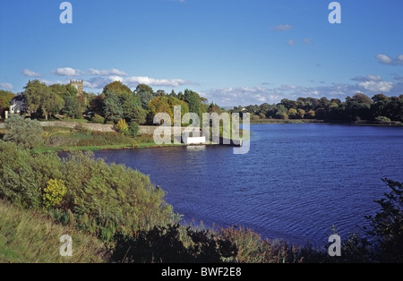 Duddingston Loch en automne, Édimbourg, Écosse Banque D'Images