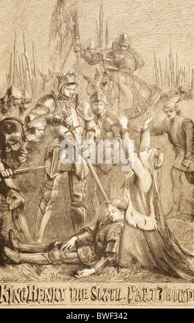 Illustration par Sir John Gilbert pour le Roi Henry VI, part trois par William Shakespeare. Banque D'Images