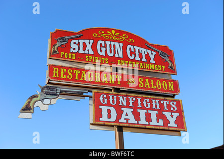 Six Gun City Restaurant et salon Arizona Tombstone Banque D'Images