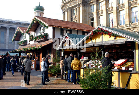 Le marché de Noël de Francfort, Birmingham, UK Banque D'Images