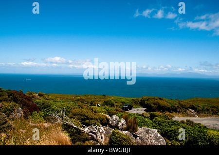 Bluff Lookout, le détroit de Foveaux, Bluff Port,Ville,Hotel, île du Sud, pointe la plus méridionale, Point, Nouvelle-Zélande Banque D'Images