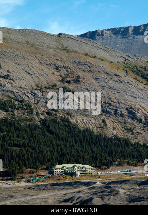 Le Centre du Champ-de-Glace dans le Parc National de Jasper, dans les Rocheuses canadiennes Banque D'Images