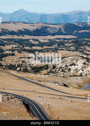 La Beartooth Highway au col de Beartooth, dans le Montana, États-Unis d'Amérique Banque D'Images
